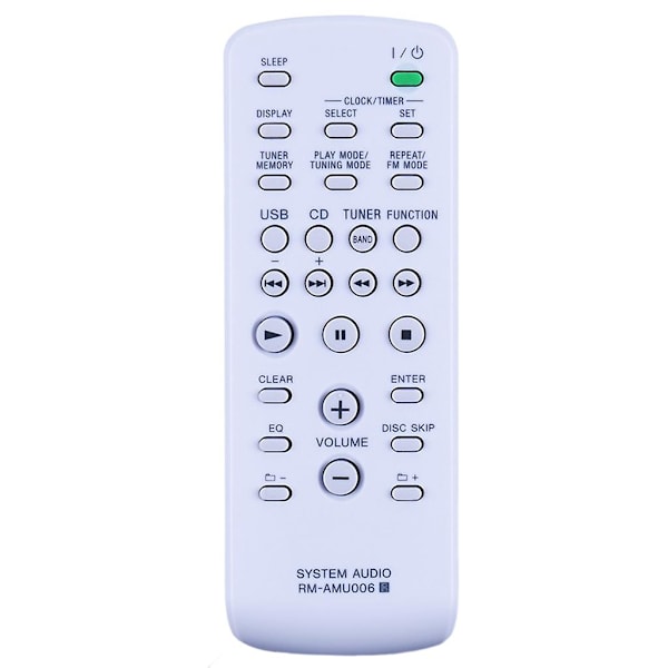 Remote Control for Sony Mini Hi-Fi System Controller RM-AMU006 Replacement Remote Control FST-ZUX9 LBT-ZUX9 MHC-EX9