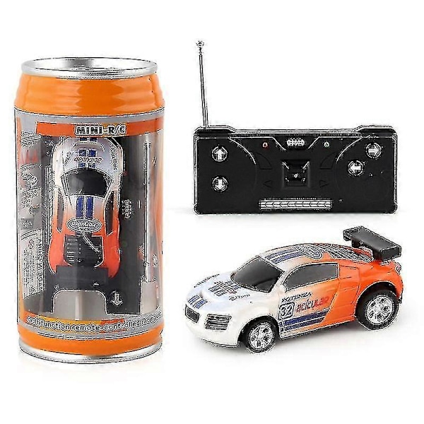 Mini-bilar med fjärrkontroll, hög hastighet, driftbil, trådlös fjärrstyrd leksaksbil orange