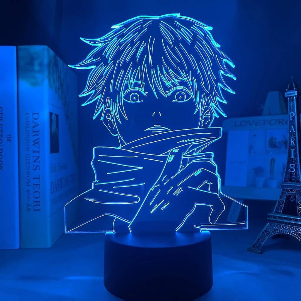 Anime Jujutsu Kaisen Satoru Gojo Lampe Cool 3d Illusion Natlampe Indretning i hjemmet