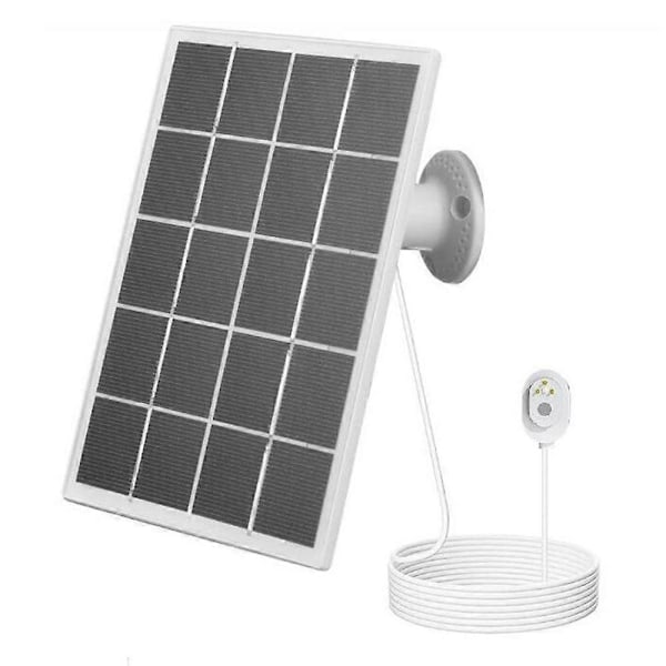 Solcellepanel for Arlo Pro 4/Ultra 2/Pro 3/Ultra/Pro 5S Sikkerhetskamera Solcellelader - Hvit Multicolor White