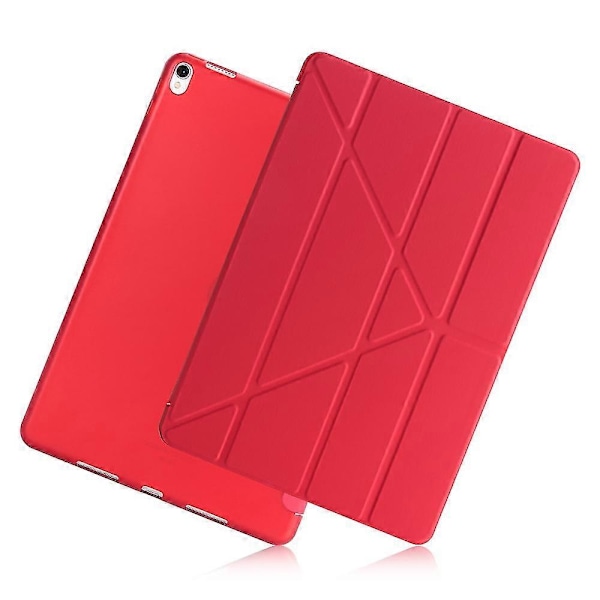 Origami Stand Læder Smart Case til iPad Air 10.5 (2019) / Pro 10.5 tommer (2017) Red