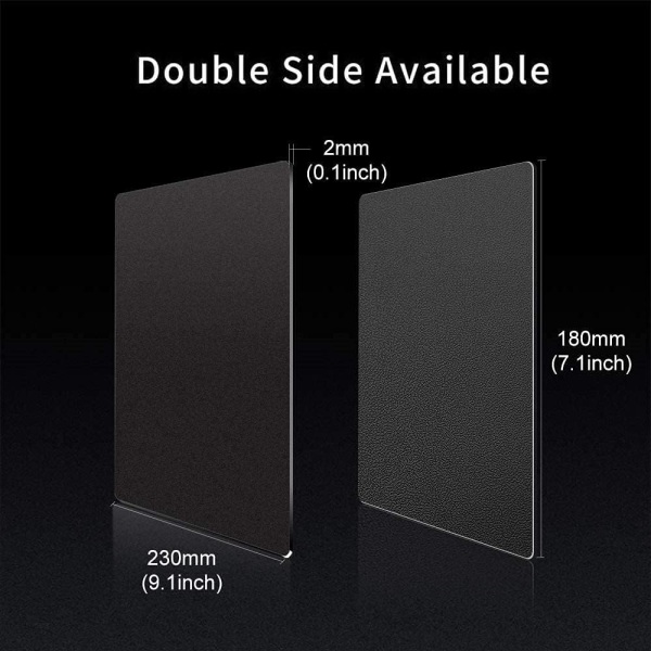 Metal Aluminium Mouse Mat Gaming Mouse Pad, Ultra Thin Double Side Waterproof Fast and Accurate Control (230 x 180 x 2mm) - Black