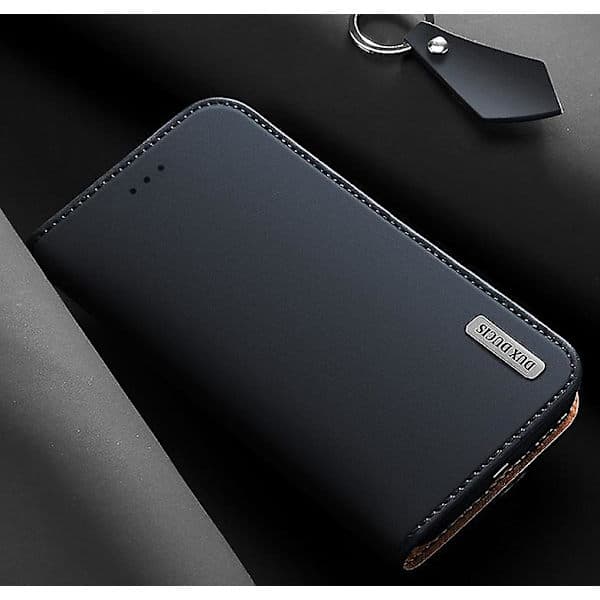 Phone 12 Deksel Lærdeksel, Anti-fall og Støtsikker Blue