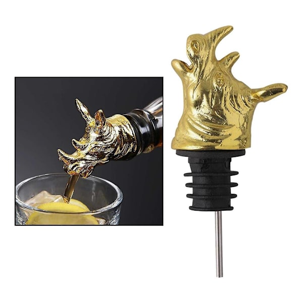 Viininkaato Fancy Pourer Rhino Pullon Tulppa Säilytystulppa (1kpl)