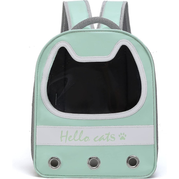 Space Pet Capsule Ryggsekk for små middels katter, hundevalp, gjennomsiktig pustende varmebestandig Ca