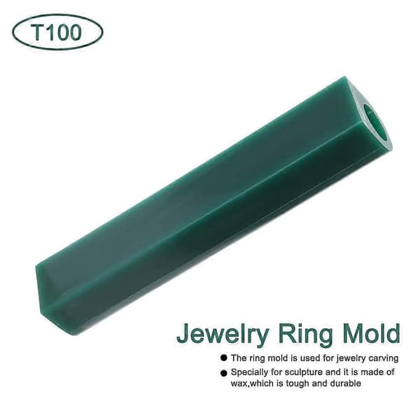 1 STK Grønn Skjærevoks Tube Ring Voks Stripe Basic Voks Ring Modell Brukt til å Lage Ringformer (T100)