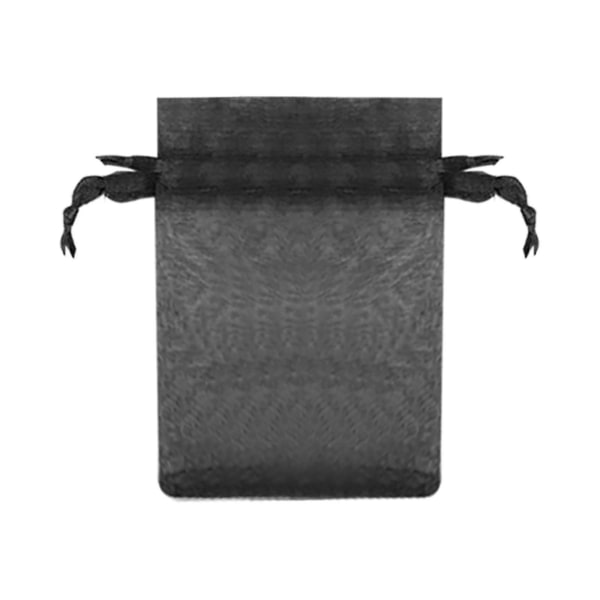 100 st Organza presentpåsar med band för smycken 7x9cm