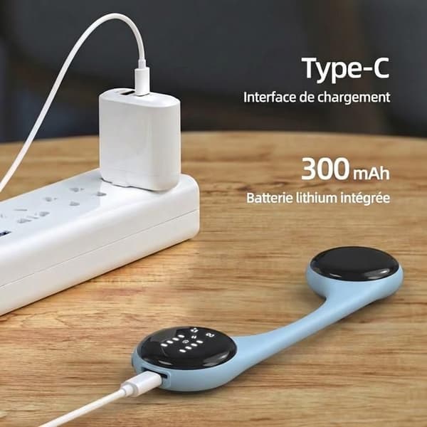 Bluetooth 5.4 Sovehøretelefoner (Pude-integreret) – Hvid Støj, Stereolyd & Bas, Sleep Timer – Blå