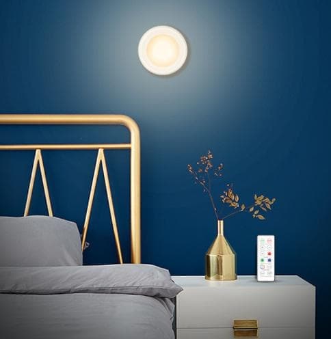LED-spotlight med fjernkontroll 2-pakning