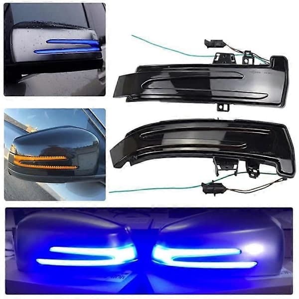 Dynamiske LED-blinklys for sidespeil, sekvensiell blinking for A//E/S/CLA/GLA// Klasse W176 W246 W204