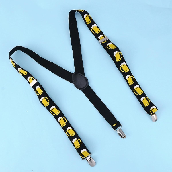 Heavy Duty Suspenders for Men - Bukseseler for Menn - Svarte Suspenders - Elastiske Suspenders - Justerbare Suspenders