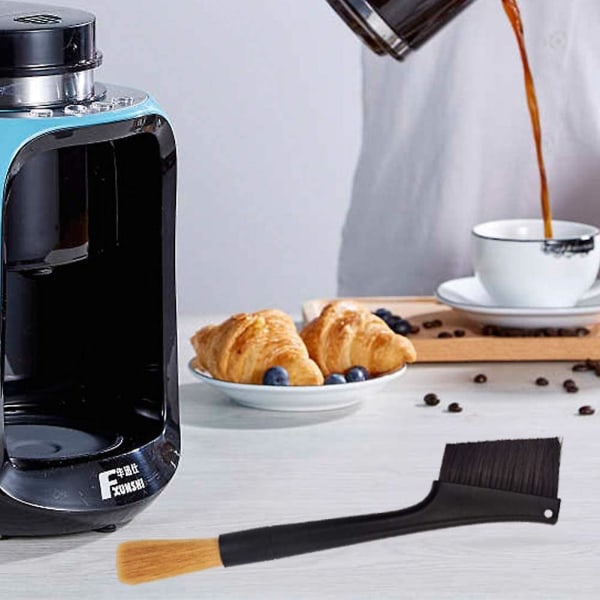 Kaffemaskin rengjøringsbørste, støvtørking Espressokvern Børstetilbehør for bønnekorn kaffeverktøy Barista