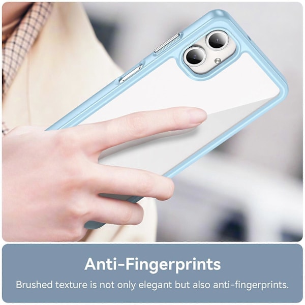 Stødsikkert TPU + Akryl Beskyttende Klart Telefoncover til Samsung Galaxy A06 Multicolor Style C