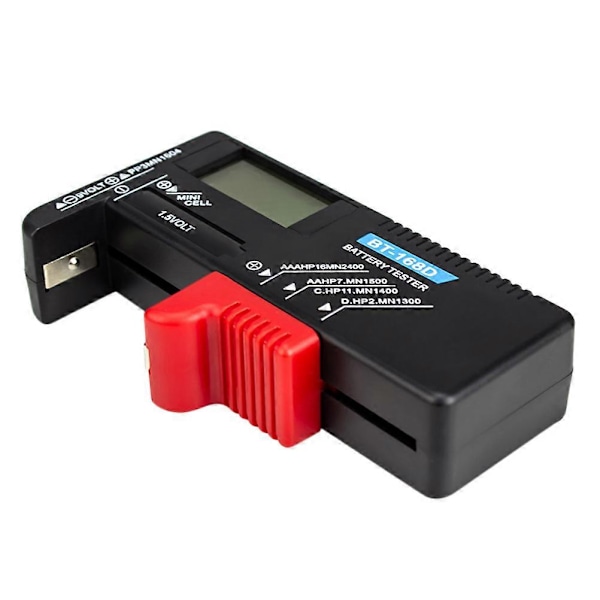 Batteritestere Batteritester AA AAA C D 9v Batterisjekker Knappcelle Batteritester 9v Batteritester