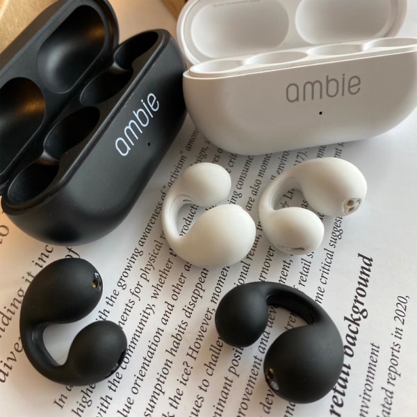 Kreativ In Ear Style Ambie Ear Clip Bone Bluetooth Headset White