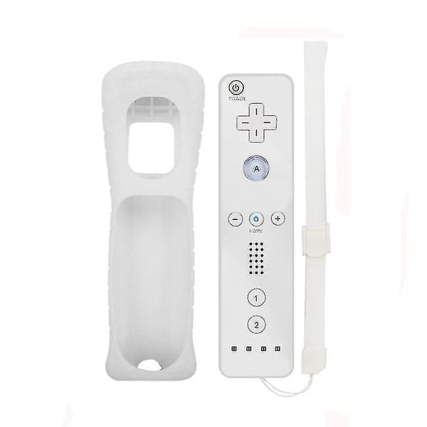 Wii Spel Fjärrkontroll Inbyggd Motion Plus Joystick Joypad för Nintendo White