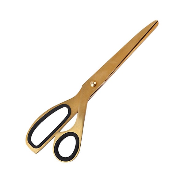 Rustfrit stålsaks i guld - moderne design - til hobby, hjem og kontor