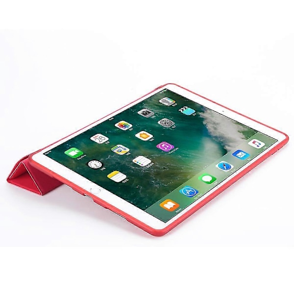 Origami Stativ Läder Smart Fodral för iPad Air 10.5 (2019) / Pro 10.5 tum (2017) Red