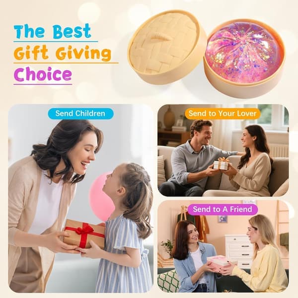 Sugar Glitter Dumpling Squishy Mystery Box, Viral Bao Bun Klämleksak, Stresslindrande Present gold