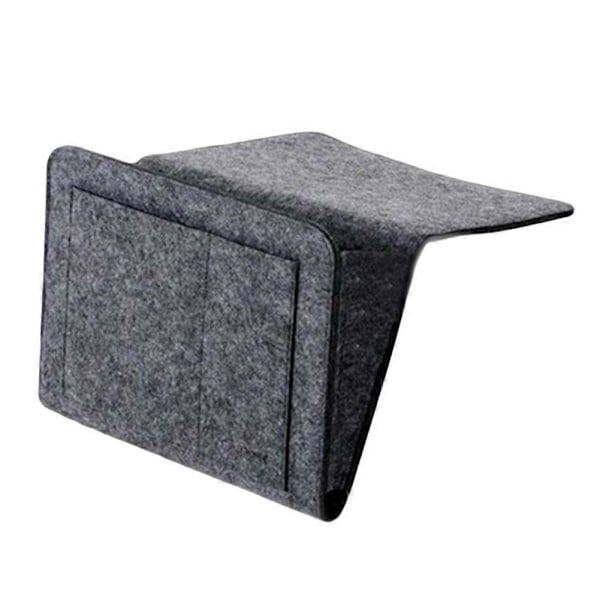 Filtsengelomme med lommer til sengekant, sofa, skrivebord, hængende organizer til telefoner og magasiner Medium Gray