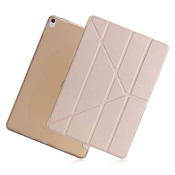 Origami Stativ Lær Smart Etui for iPad Air 10.5 (2019) / Pro 10.5 tommer (2017) Gold