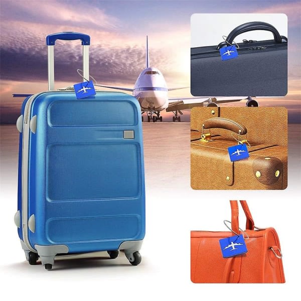Bagagemærker til kufferter 5-pak med bagagemærker til kufferter