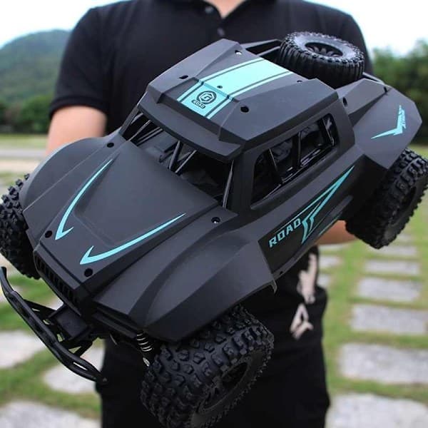 Radiostyret Off-Road Bil / Lastbil - Sort - 30cm Sort