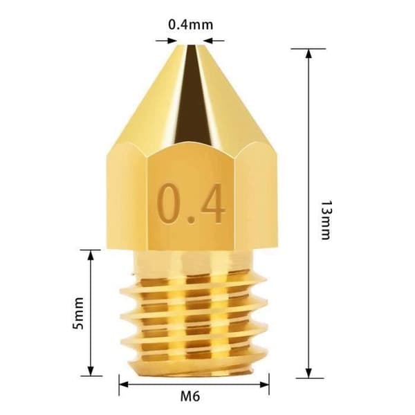 YYV ekstrudermunnstykke for MK8 3D-skriver for Makerbot Creality CR-10 Ender 3 5