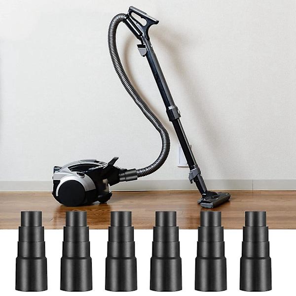 6 stk. støvsugeradapter, universel støvsugeradapter, støvsugerslangekonverteradapter, V