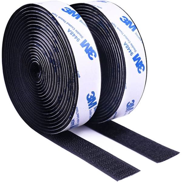 3M selvklæbende velcro, kraftig velcro monteringstape fastgørelsestape - 2CM * 3M