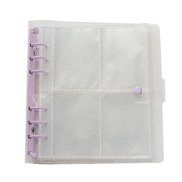 100 Lommer Fotoalbum Mini Album Scrapbook For Photos Samlebok 3 Tommers Fotoalbumperm - Purple