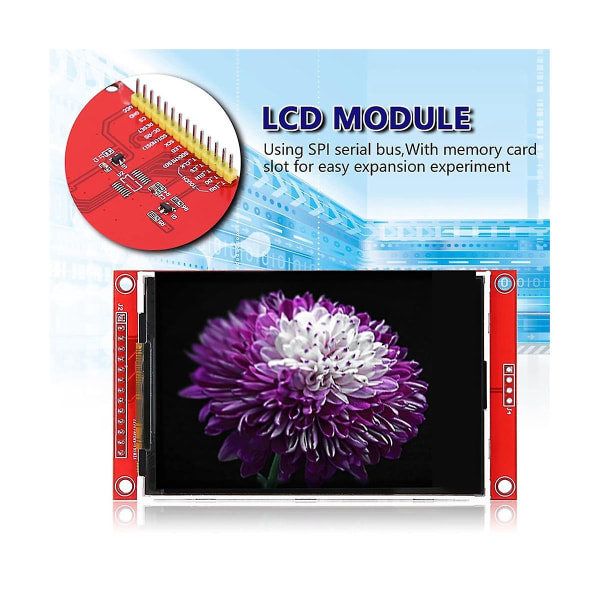 Modul LCD-skärm Modul TFT 3,5 tum SPI Seriell 480x320 HD Elektronisk Skärmdrivrutin Tillbehör (Fem-punkts Touch)