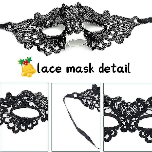 Kvinnors spets venetianska maskeradbal spetsmask sexig venetiansk maskerad karneval festbal ansiktsmask