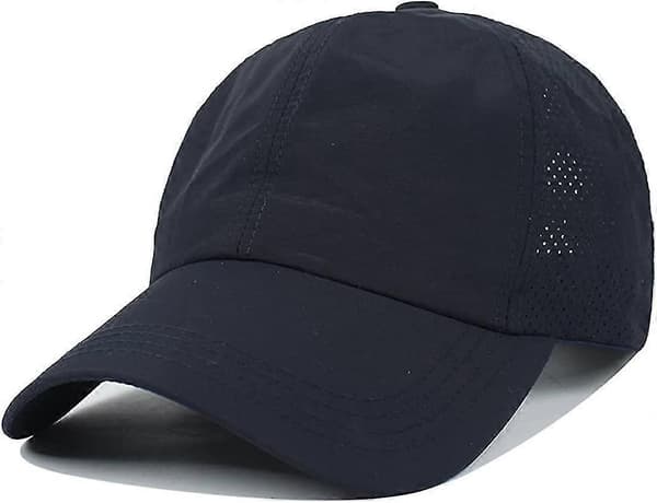 Baseballkasket med kryds-ponytail til kvinder Navy