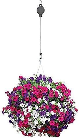 4-pack Trädgårds Infällbara Krokar Blomkruka Krokar Växthängare Kraftiga Växtrullkrokar