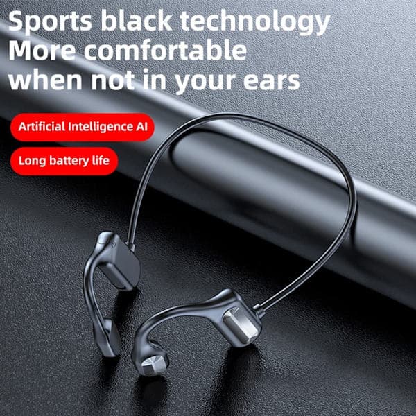 Knogleledningshovedtelefoner til trådløs knogleledning, Bluetooth 5.2 Open Ear