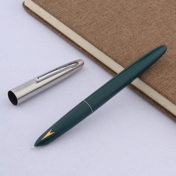 Fountain Pen Silver Arrows Hero Decorated Gift Classic Gold Label Student Funding Fountain Pen Office Supplies Gifts Pens Black