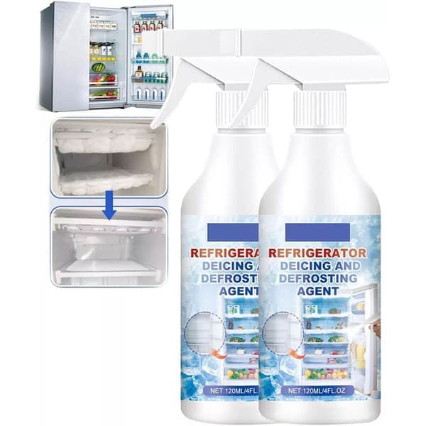 Avfrostningsspray för kyl och frys, Uppgraderad avfrostningsspray 120mlB 2pcs