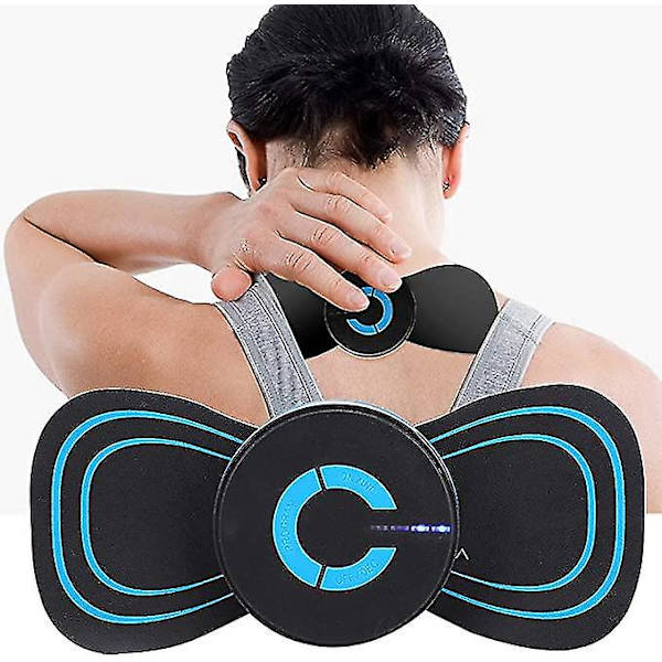 Elektrisk nakkemassager, genopladelig cervikal massagepude Ems muskelstimulator til lindring af tryk