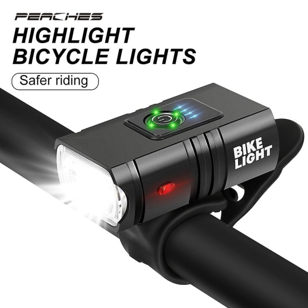 T6 Cykellygte Foran 1000 Lumen Cykling Led Kraftig Lommelygte Cykelbelysning Forlygte Usb