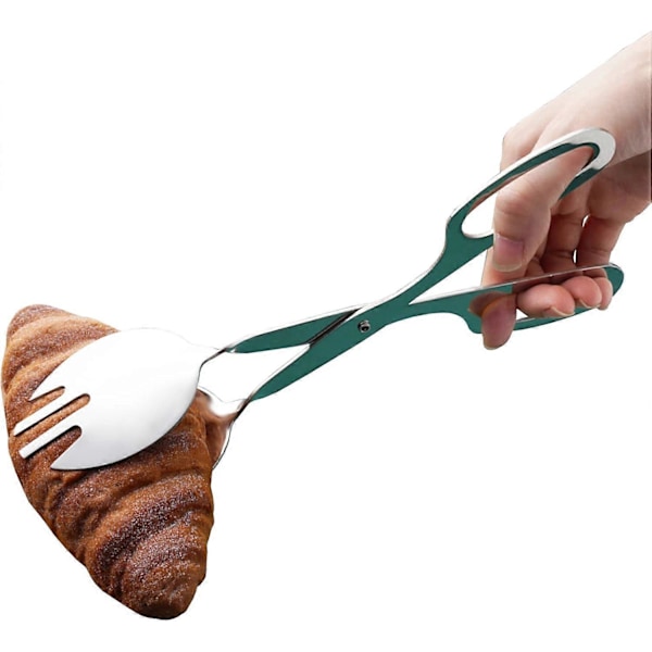 10\" Høykvalitets 430 Rustfritt Stål Tang for Frukt, Grønnsaker, Salat, Brød