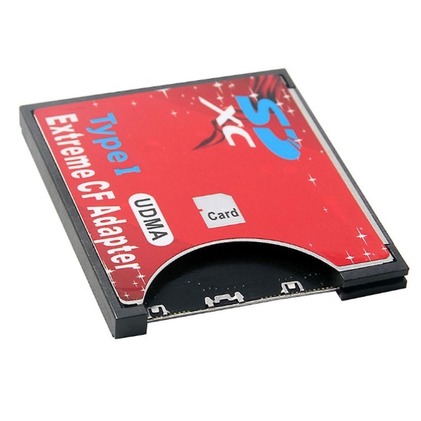 Ny SD-til-cf-korthylse støtter trådløst wifi SD-kort type I-adapter Slr-kamera Rød