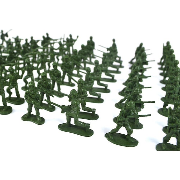 100 Stk Mini Soldiers Model Lekesett Military Army Men Action Figurer Leker