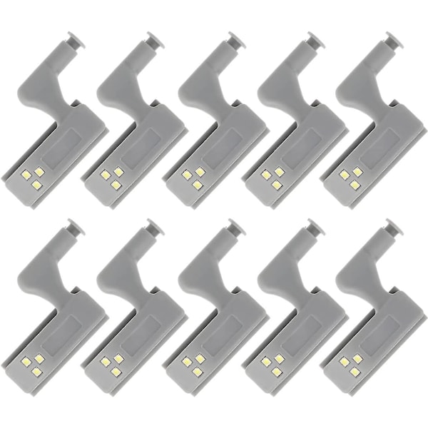 10 st Universal Hinge Led Sensor Ljus Skåp Skåp Garderob Nattlampor