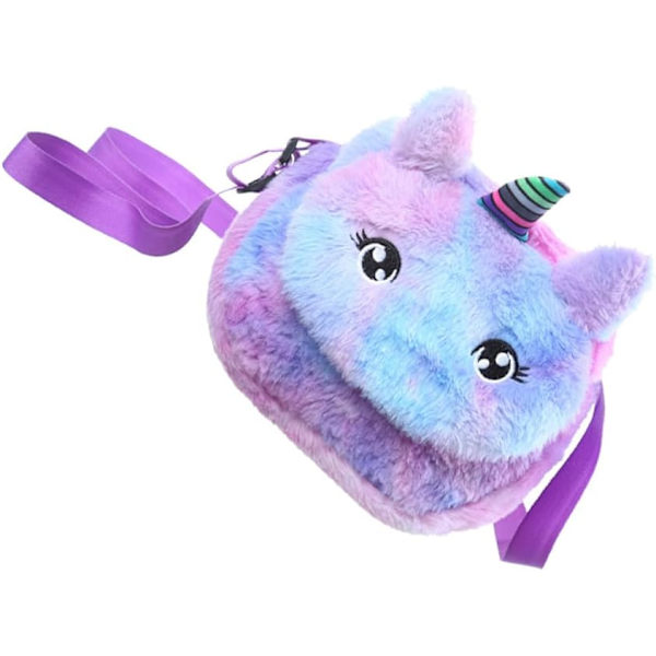 2 kpl Lasten olkalaukku Olkalaukku lapsille Pehmoinen crossbody-laukku Lasten kolikkopussi Lasten crossbody-laukku Yksisarvinen olkalaukku Luova olkalaukku