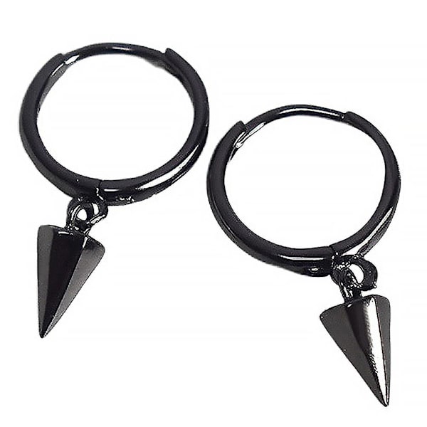 Øredobber for menn og kvinner - Trendy spydspiss pilspiss øredobber i rustfritt stål - Dangle øredobber for kvinner