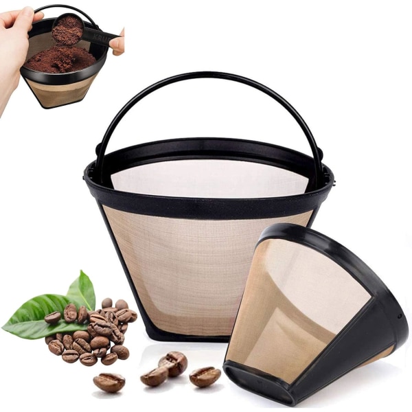 Universell permanent kaffefilter vaskbar og gjenbrukbar husholdningskaffe mesh kurv kopp profesjonelle kaffeaccessoirer