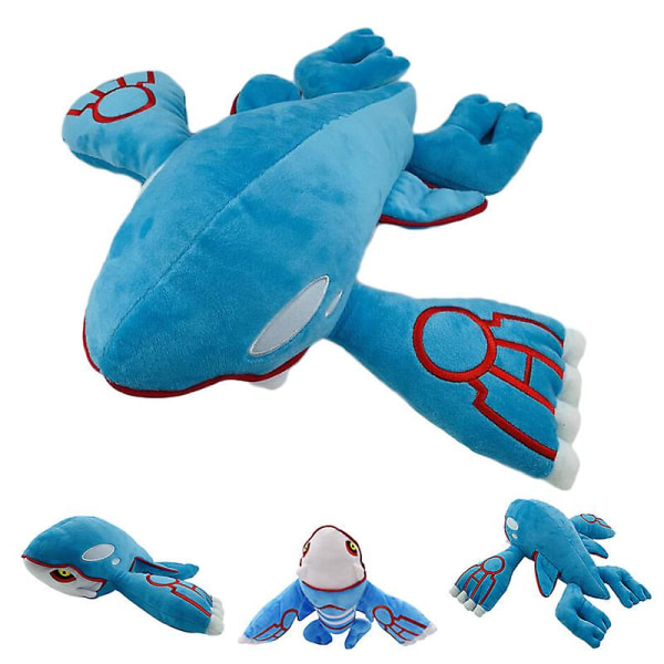 Kyogre Blå Hval Plysj Dyr Myke Utstoppede Dyr