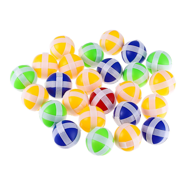25 st Stickiga Darttavlor Boll Sticky Balls Dart Hook and Loop Balls Dart Speltillbehör för Vuxna Tonåringar och Barn