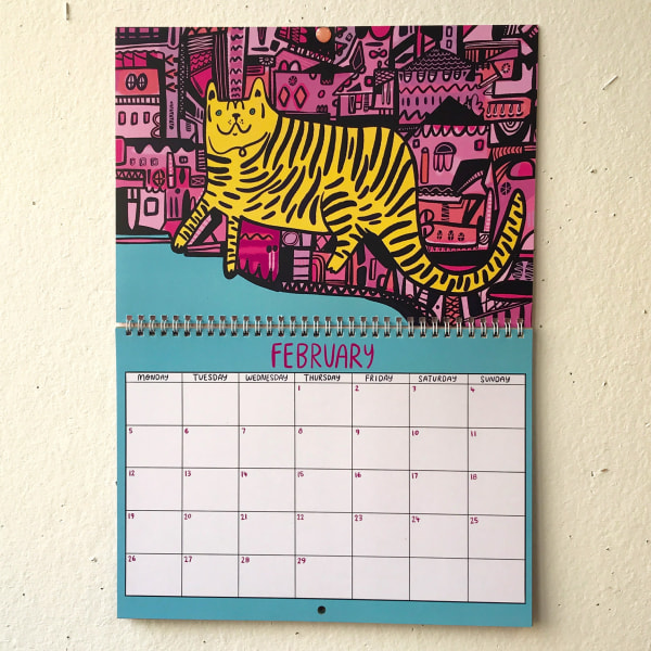 2024 Kitty Calendar |2024 Vægkalender |Kattekalender |2024 Vægplanlægger 2024
